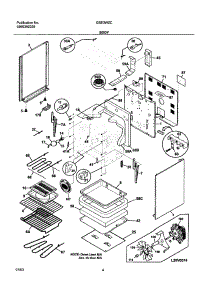 05 - Body parts for Frigidaire Range GSE3WZCSA from AppliancePartsPros.com