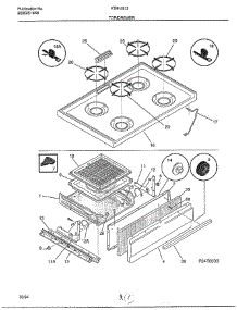 Top / Drawer parts for Frigidaire Range KTM-2813-80D from AppliancePartsPros.com