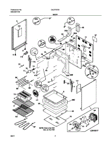 05 - Body parts for Frigidaire Range GLEF376ASA from AppliancePartsPros.com
