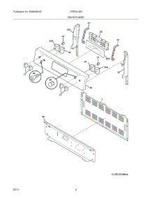03 - Backguard parts for Frigidaire Range LFEF3019MWB from AppliancePartsPros.com