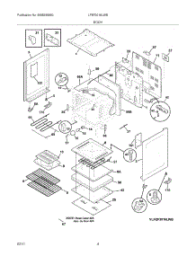05 - Body parts for Frigidaire Range LFEF3016LWB from AppliancePartsPros.com