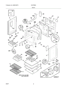 05 - Body parts for Frigidaire Range GLEF388GSA from AppliancePartsPros.com