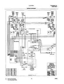 11 - Wiring Diagram parts for Frigidaire Range GLEF396ABC from AppliancePartsPros.com