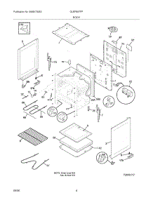 05 - Body parts for Frigidaire Range GLEFM97FPBC from AppliancePartsPros.com