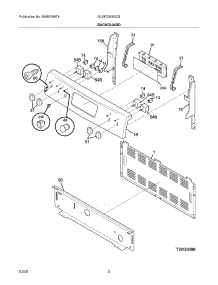 03 - Backguard parts for Frigidaire Range GLEFZ388GCB from AppliancePartsPros.com