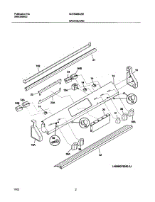 03 - Backguard parts for Frigidaire Range GLES388ASE from AppliancePartsPros.com