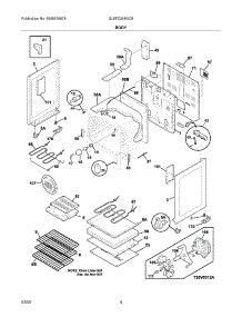 05 - Body parts for Frigidaire Range GLEFZ388GCB from AppliancePartsPros.com