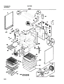 05 - Body parts for Frigidaire Range GLEF396CSA from AppliancePartsPros.com