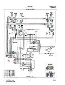 11 - Wiring Diagram parts for Frigidaire Range GLEF396CSA from AppliancePartsPros.com