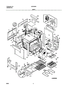 05 - Body parts for Frigidaire Range GLES388DBA from AppliancePartsPros.com