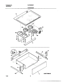 07 - Top / Drawer parts for Frigidaire Range GLES388ASE from AppliancePartsPros.com