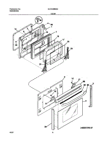09 - Door parts for Frigidaire Range GLES388ASE from AppliancePartsPros.com