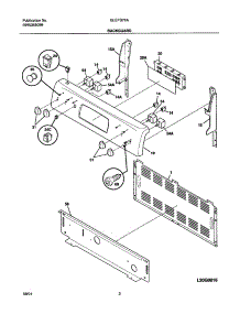 03 - Backguard parts for Frigidaire Range GLEFS76ABC from AppliancePartsPros.com