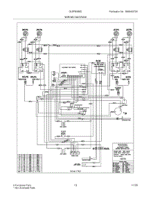 13 - Wiring Diagram parts for Frigidaire Range GLEFM385DSE from AppliancePartsPros.com