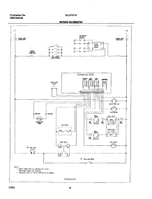 12 - Wiring Schematic parts for Frigidaire Range GLGF377AQG from AppliancePartsPros.com