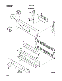 03 - Backguard parts for Frigidaire Range GLGF377ABE from AppliancePartsPros.com