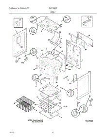 07 - Body parts for Frigidaire Range GLGF382DQA from AppliancePartsPros.com
