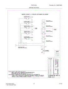 13 - Wiring Diagram parts for Frigidaire Range FGGF304DLW1 from AppliancePartsPros.com