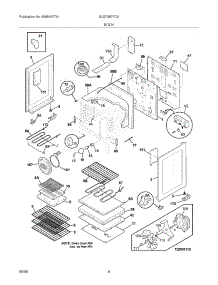 05 - Body parts for Frigidaire Range GLEF387FCA from AppliancePartsPros.com