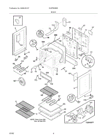 05 - Body parts for Frigidaire Range GLEFM385DSC from AppliancePartsPros.com