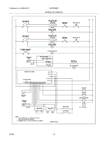 10 - Wiring Schematic parts for Frigidaire Range GLEFM385DSC from AppliancePartsPros.com