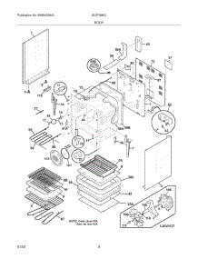 05 - Body parts for Frigidaire Range GLEF396CSD from AppliancePartsPros.com