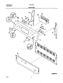 03 - Backguard parts for Frigidaire Range GLEFS76AQE from AppliancePartsPros.com
