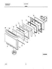 09 - Door parts for Frigidaire Range GLEFS76AQE from AppliancePartsPros.com