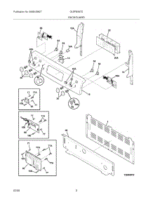 03 - Backguard parts for Frigidaire Range GLEFM397DSB from AppliancePartsPros.com