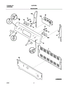 03 - Backguard parts for Frigidaire Range GLEFS76ABG from AppliancePartsPros.com