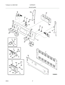 03 - Backguard parts for Frigidaire Range GLEFM397DSA from AppliancePartsPros.com