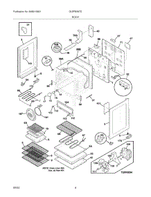 05 - Body parts for Frigidaire Range GLEFM397DSA from AppliancePartsPros.com