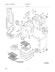 05 - Body parts for Frigidaire Range GLEFZ369FCE from AppliancePartsPros.com