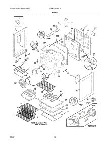 05 - Body parts for Frigidaire Range GLEFZ388GCA from AppliancePartsPros.com