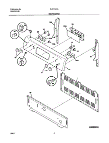 03 - Backguard parts for Frigidaire Range GLEFS76AQD from AppliancePartsPros.com