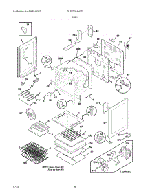 05 - Body parts for Frigidaire Range GLEFZ384HCD from AppliancePartsPros.com