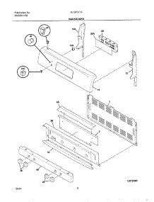 03 - Backguard parts for Frigidaire Range GLGF377ABA from AppliancePartsPros.com