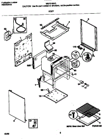 04 - Body parts for Frigidaire Range MGF316WGSD from AppliancePartsPros.com