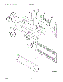 03 - Backguard parts for Frigidaire Range GLEFS77CQC from AppliancePartsPros.com