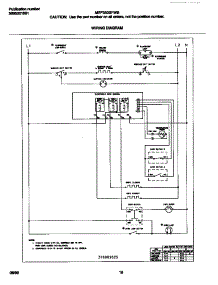 06 - Wiring Diagram parts for Frigidaire Range MEF350SFDB from AppliancePartsPros.com