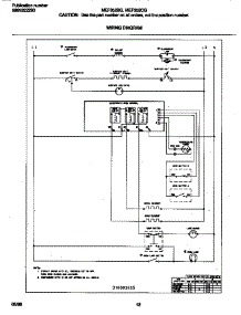 06 - Wiring Diagram parts for Frigidaire Range MEF352BGWC from AppliancePartsPros.com