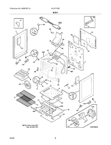 07 - Body parts for Frigidaire Range GLGF376DBN from AppliancePartsPros.com