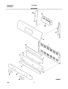 03 - Backguard parts for Frigidaire Range GLGF388ABA from AppliancePartsPros.com