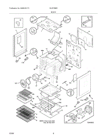 07 - Body parts for Frigidaire Range GLGF388DSF from AppliancePartsPros.com