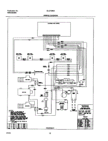 12 - Wiring Diagram parts for Frigidaire Range GLGF388ASE from AppliancePartsPros.com