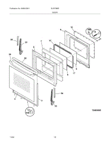 11 - Door parts for Frigidaire Range GLGF388DBA from AppliancePartsPros.com
