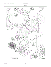 07 - Body parts for Frigidaire Range GLGF386DCG from AppliancePartsPros.com