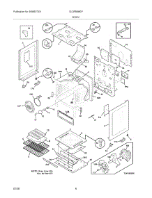 07 - Body parts for Frigidaire Range GLGFM98GPWA from AppliancePartsPros.com