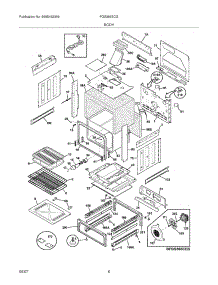 07 - Body parts for Frigidaire Range FGS366ECG from AppliancePartsPros.com