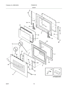 11 - Door parts for Frigidaire Range FGS366ECG from AppliancePartsPros.com